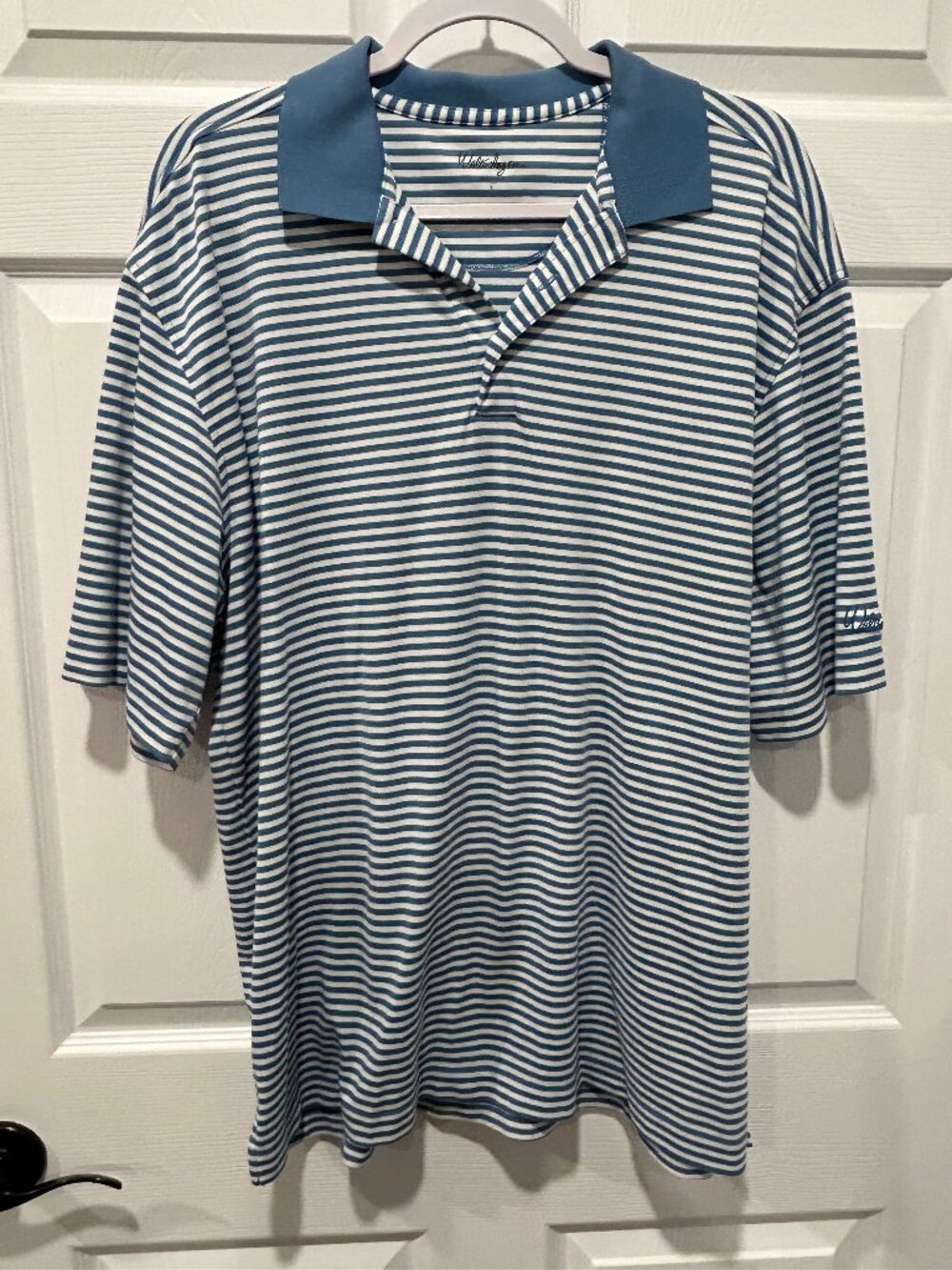 Walter Hagen Men's Striped Polo‎ Size Large